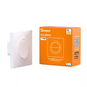   SONOFF Orb-ZBW2L  2-Gang Zigbee Smart Wall Switch (No Neutral) – két áramkörös, csak fázis mini relémodul + kapcsoló, Zigbee, fehér (MINI-ZB2GS-L-E)