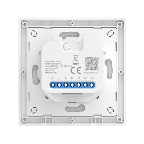 Sonoff Orb-ZBDIM Zigbee Dimmer Wall Switch – fogyasztásmérős fényerőszabályzó modul + kapcsoló, Zigbee, fehér (MINI-ZBDIM-E)