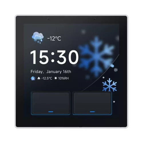 SONOFF NSPanel Pro Gen2 Smart Home Control Panel –  vezérlő panel két áramkörös kapcsolóval, Wi-Fi, Zigbee, Matter, Bluetooth, fehér (NSPanel86PW-Relay)