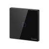 Sonoff TX T3EU1C WiFi+RF, érintős 1 gombos villanykapcsoló (fekete)