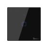 Sonoff TX T3EU1C WiFi+RF, érintős 1 gombos villanykapcsoló (fekete)