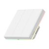 Sonoff TX Ultimate T5-2C WiFi + eWeLink-Remote, érintős 2 gombos csillárkapcsoló (fehér)