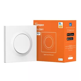   SONOFF Orb-ZBW1 –  egy áramkörös, fázis+nulla mini relémodul + kapcsoló, Zigbee, fehér(ZBMINIR2-E)