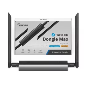   SONOFF Z-Wave 800 PoE Dongle Max – Z-Wave LR hálózati adapter, Wi-Fi, PoE, USB, szürke (Dongle-MZG23)