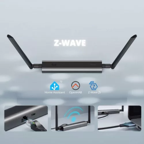 SONOFF Z-Wave 800 PoE Dongle Max – Z-Wave LR hálózati adapter, Wi-Fi, PoE, USB, szürke (Dongle-MZG23)