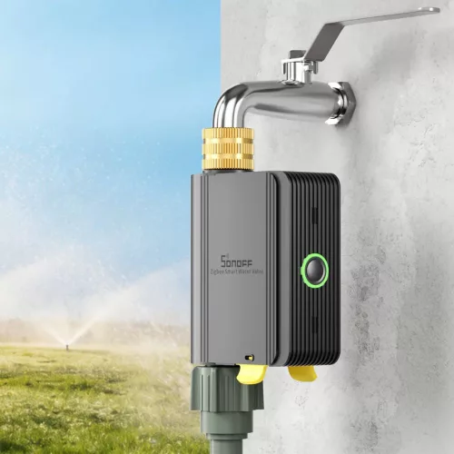 Sonoff Hydro ONE Lite –  okos vízszelep, áramlásmérő nélkül, Zigbee, fekete (SWV-ZNE)