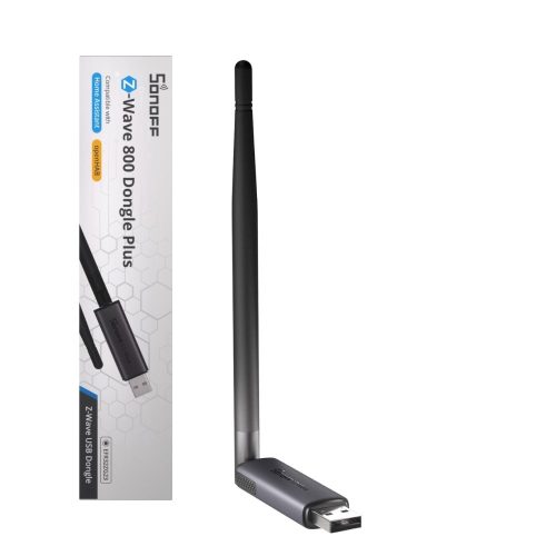 SONOFF Z-Wave 800 Dongle Plus –  Z-Wave USB vezérlő. LR, szürke (Dongle-PZG23)