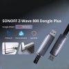 SONOFF Z-Wave 800 Dongle Plus –  Z-Wave USB vezérlő. LR, szürke (Dongle-PZG23)