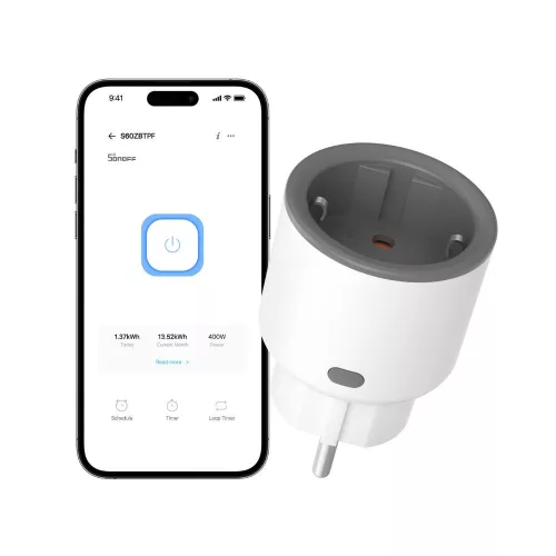 SONOFF iPlug S60 Zigbee 3.0 okos konnektor (S60ZBTPF)