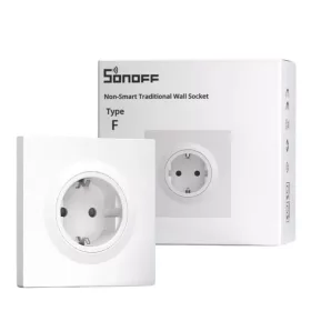   SONOFF WS01STPF-E – hagyományos fali aljzat, Fusion Orb kerethez, fehér