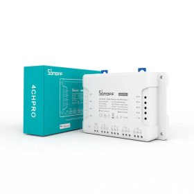   Sonoff 4CH PRO (R3) WiFi+RF (NO/NC) okosrelé, négy áramkörös, impulzuskapcsolással