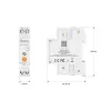 Sonoff Basic DIN Rail – relé modul, 1 áramkörös, fogyasztásmérő, DIN-sínes, 32A, Zigbee, Bluetooth (BASIC-ZB1GSP)