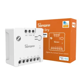   Sonoff Zigbee Dry Contact Smart Switch – okos mini relémodul, NO/NC kimenettel, Zigbee, fehér (MINI-ZBD)