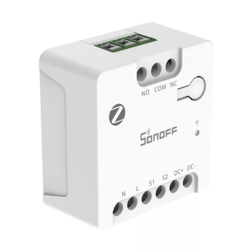 Sonoff Zigbee Dry Contact Smart Switch – okos mini relémodul, NO/NC kimenettel, Zigbee, fehér (MINI-ZBD)