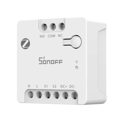 Sonoff Zigbee Dry Contact Smart Switch – okos mini relémodul, NO/NC kimenettel, Zigbee, fehér (MINI-ZBD)