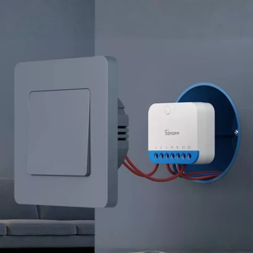 Sonoff MINI-ZBDIM Zigbee Dimmer Switch – fényerőszabályzó modul, fogyasztásmérős, Zigbee