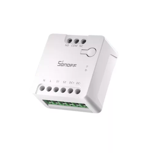Sonoff MINI-D Wi-Fi + eWeLink-Remote, Matter kompatibilis, okos mini relémodul, feszültségmentes kimenettel