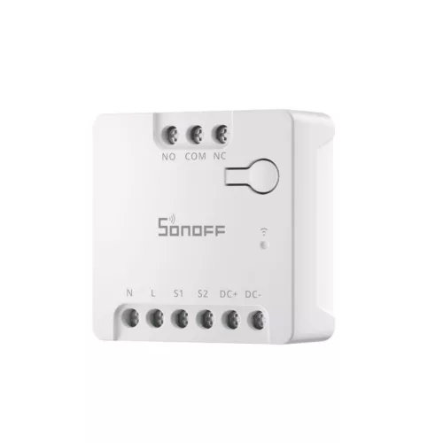 Sonoff MINI-D Wi-Fi + eWeLink-Remote, Matter kompatibilis, okos mini relémodul, feszültségmentes kimenettel