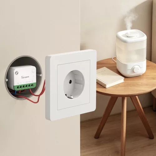 Sonoff MINI ONE PM –  relé modul, 1 áramkörös, fogyasztásmérős, Zigbee, Bluetooth (MINI-ZB1GSP)