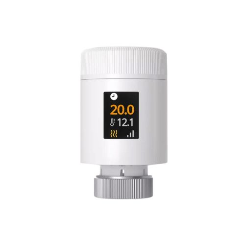 Sonoff TRV Gen2 – termosztatikus radiátorszelep, IPS kijelzővel, Zigbee, Bluetooth, fehér (TRV-ZBT)