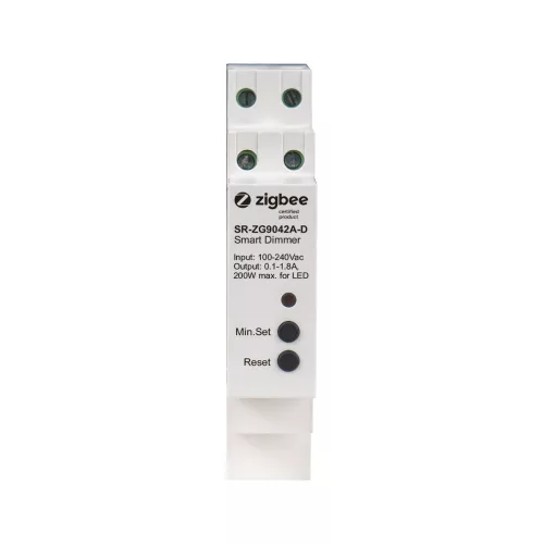 Sunricher DIN-sínre szerelhető dimmer (fényerőszabályzó) modul, 230V csak fázis, 400W (SR-ZG9042A-D)